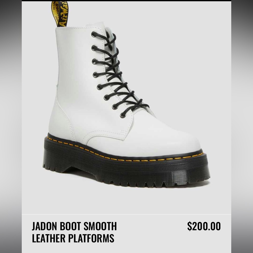 Jadon Boot Smooth Leather Platform Boots - Dr. Martens